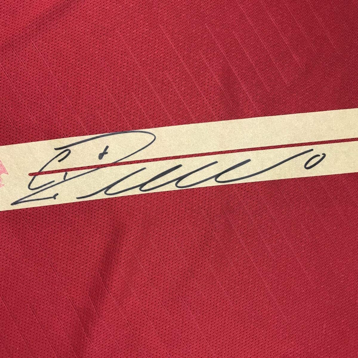 Autographed/Signed Cristiano Ronaldo Portugal Red World Cup Soccer Futbol Jersey Beckett BAS COA 3