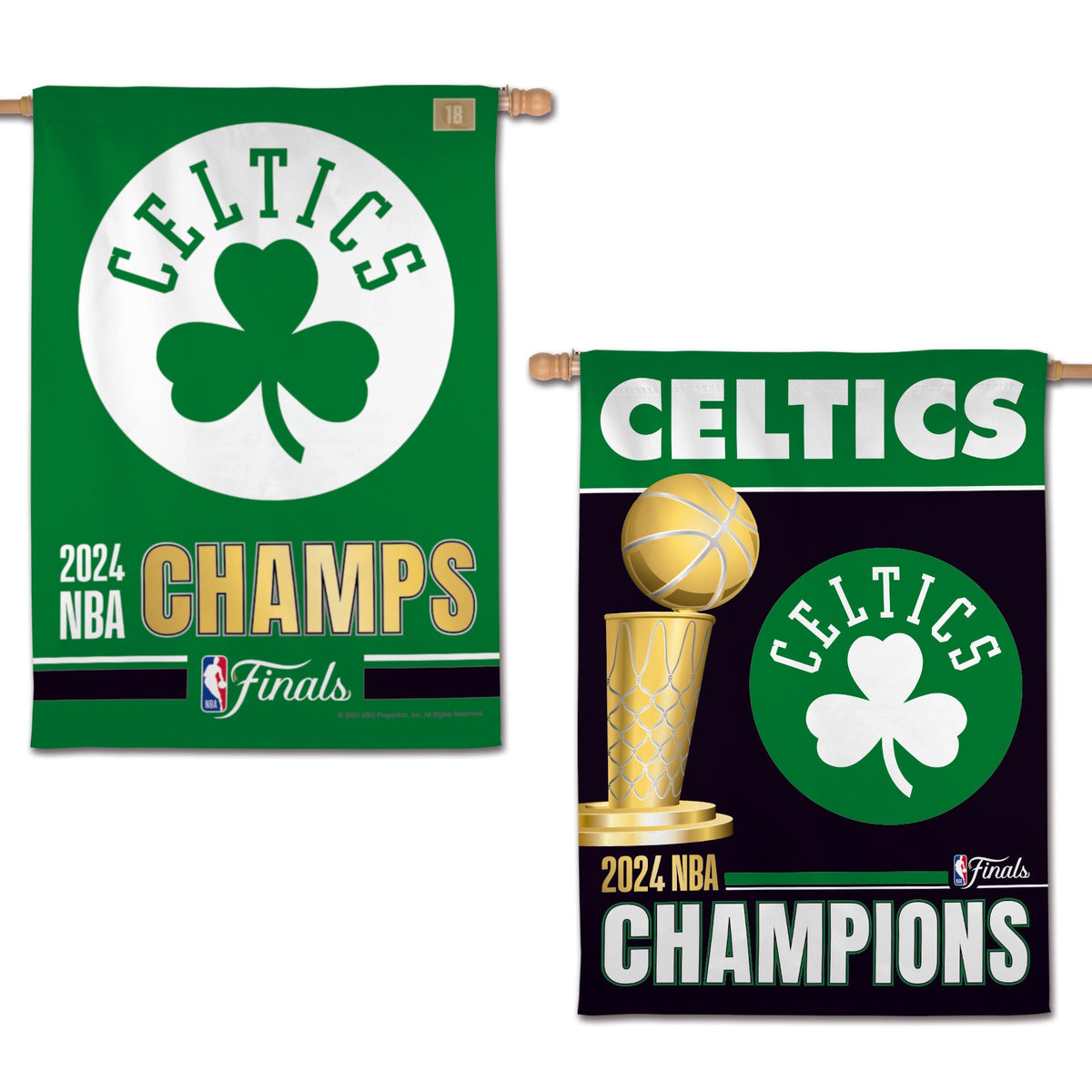 Boston Celtics 2024 NBA Champions 28" x 40" Flag 1