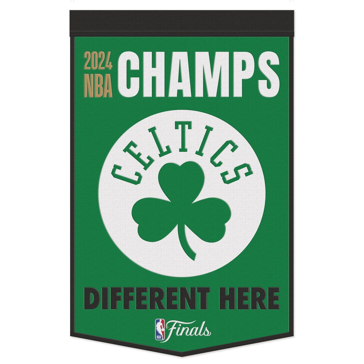 Boston Celtics 2024 NBA Champions 24" x 38" Wool Banner 1