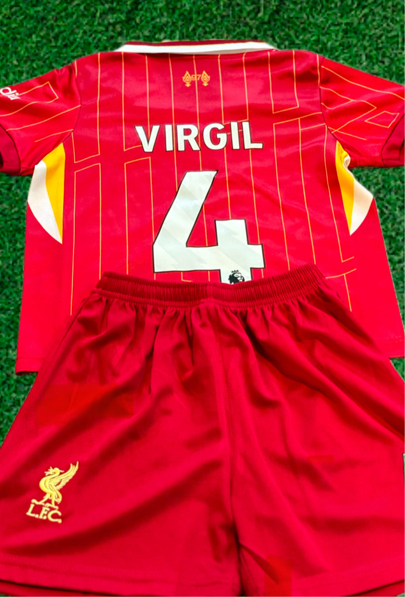 Virgil van Dijk Liverpool Kids Jersey Set Soccer Football Toddler Youth Tshirt 10