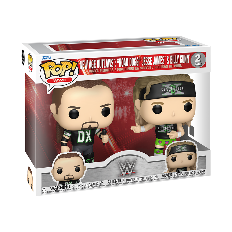 Funko POP! WWE: New Age Outlaws: "Road Dogg" Jesse James & Billy Gunn 2-Pack Vinyl Figure 1