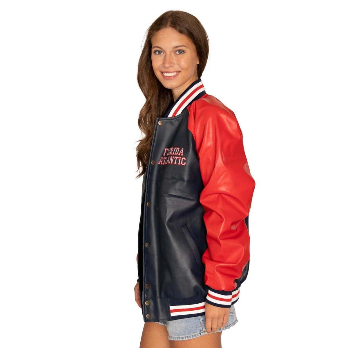 Florida Atlantic Owls Varsity Letterman Jacket | lojobands 4