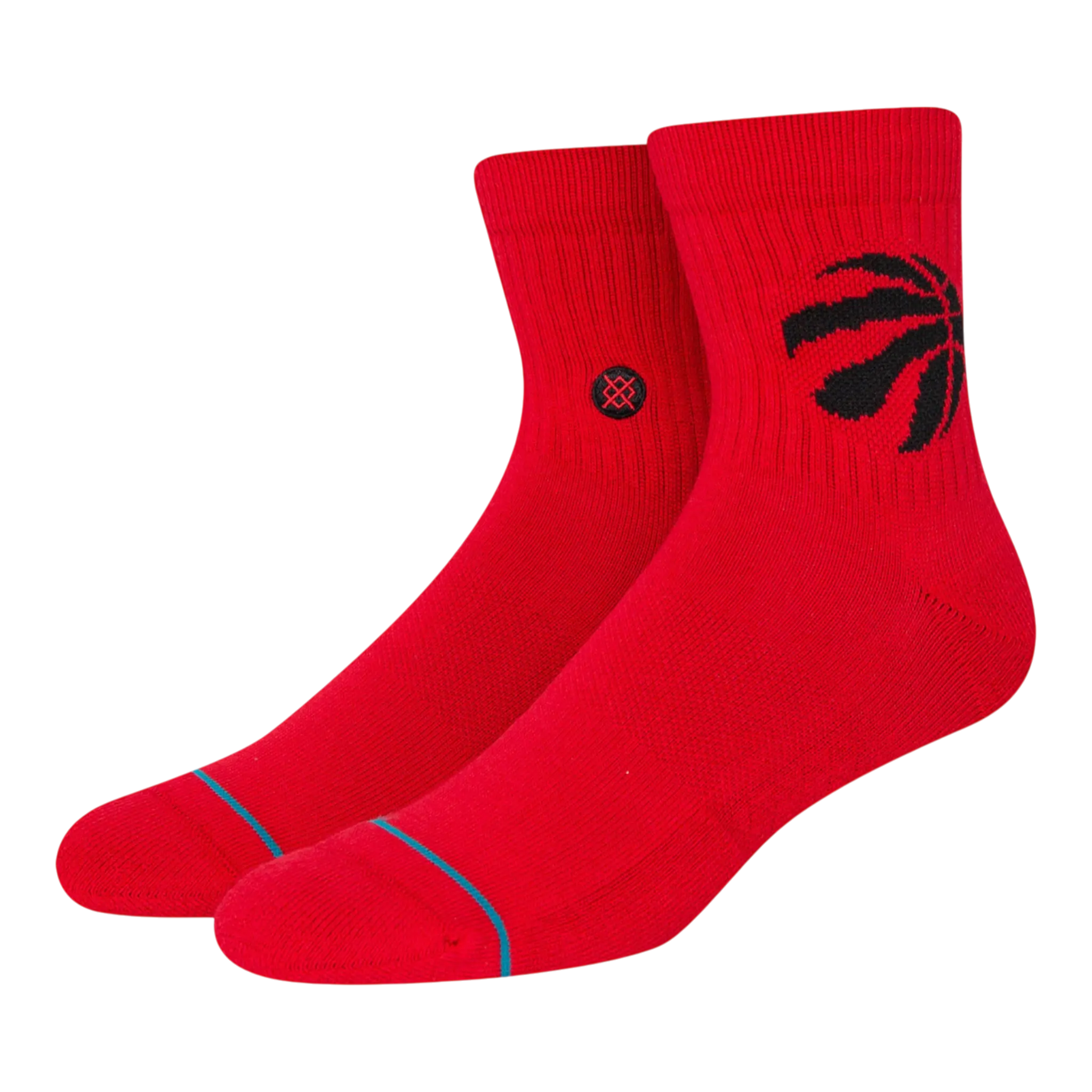 Stance x NBA Toronto Raptors Quarter Ankle Socks Red 1