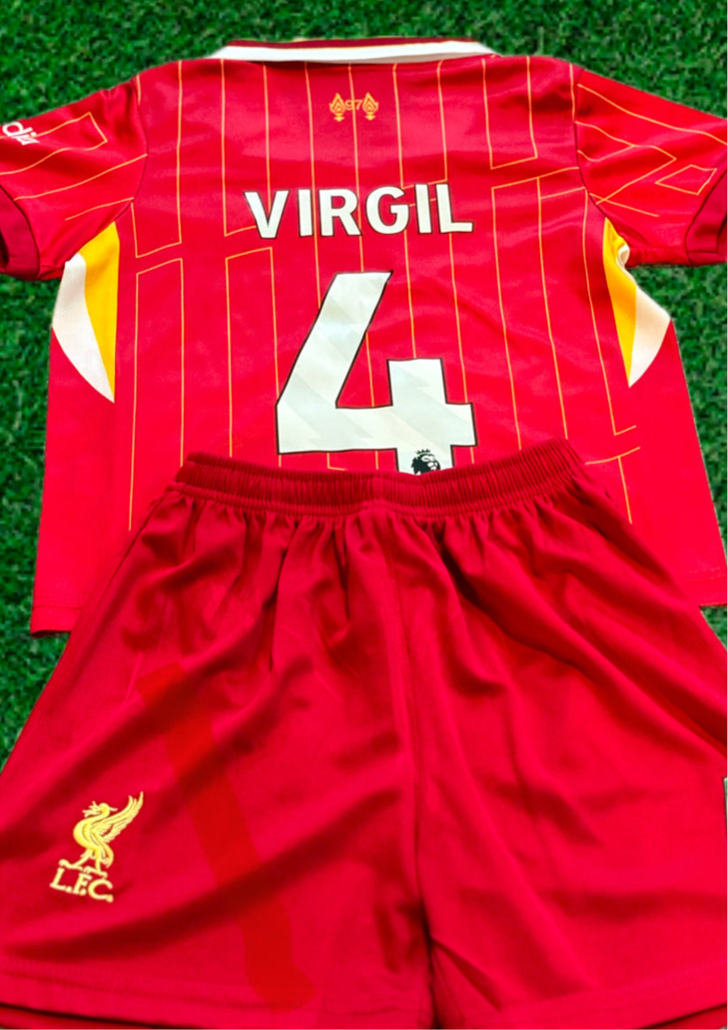 Virgil van Dijk Liverpool Kids Jersey Set Soccer Football Toddler Youth Tshirt 12