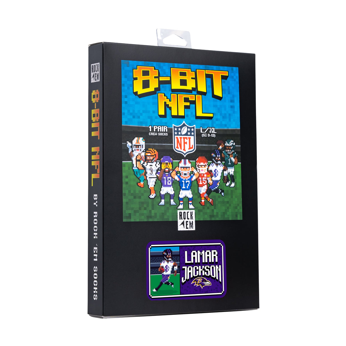 Lamar Jackson - Baltimore Ravens  - 8-Bit (Box Set) | Rock 'Em Socks 4