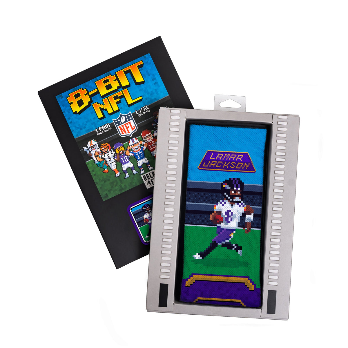 Lamar Jackson - Baltimore Ravens  - 8-Bit (Box Set) | Rock 'Em Socks 2