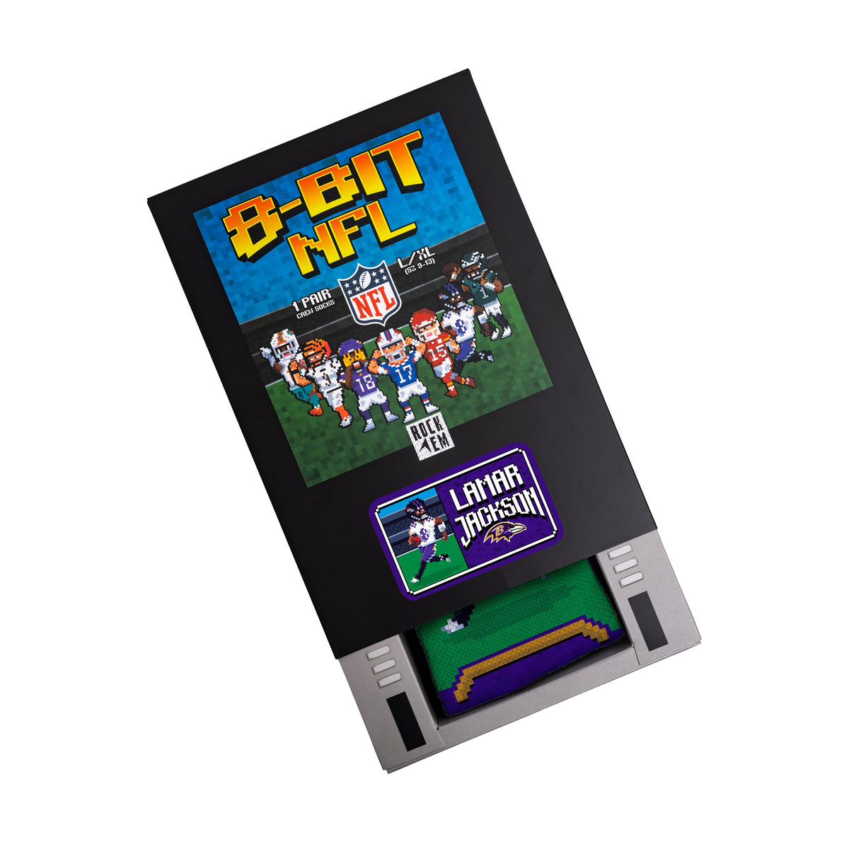 Lamar Jackson - Baltimore Ravens  - 8-Bit (Box Set) | Rock 'Em Socks 3