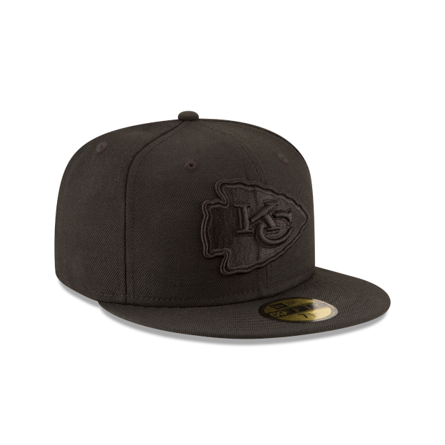 Kansas City Chiefs - 59Fifty Black on Black Hat, New Era 3