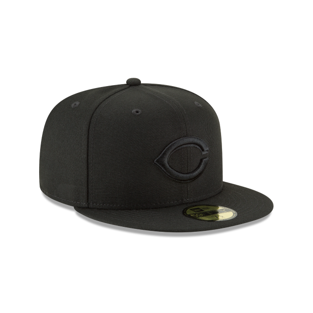 Cincinnati Reds - 59Fifty Basic Black on Black Hat, New Era 3