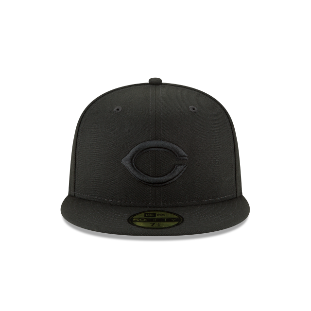 Cincinnati Reds - 59Fifty Basic Black on Black Hat, New Era 2