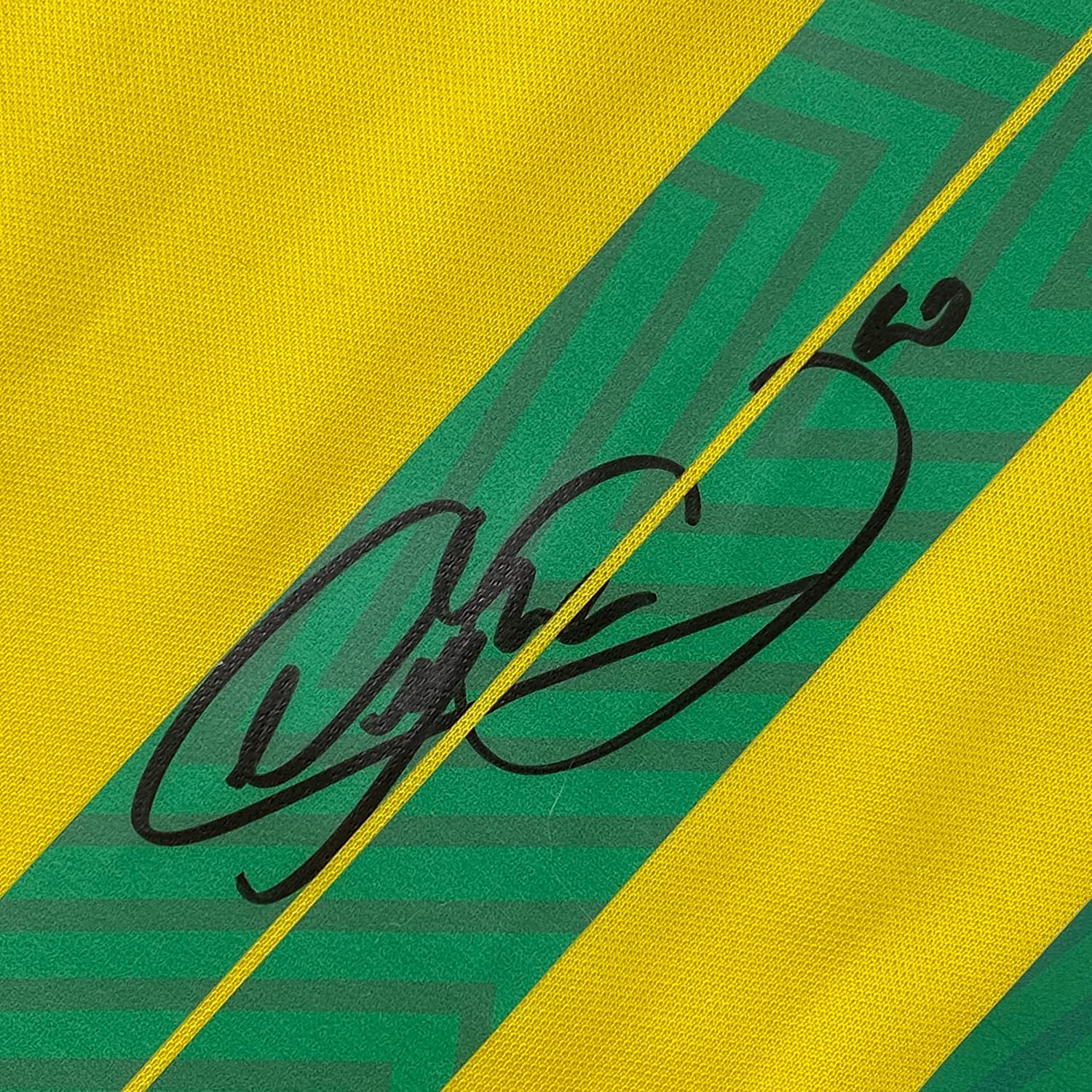Framed Autographed/Signed Neymar Jr. 35x39 Brazil Soccer Futbol Jersey Beckett BAS COA/LOA 2