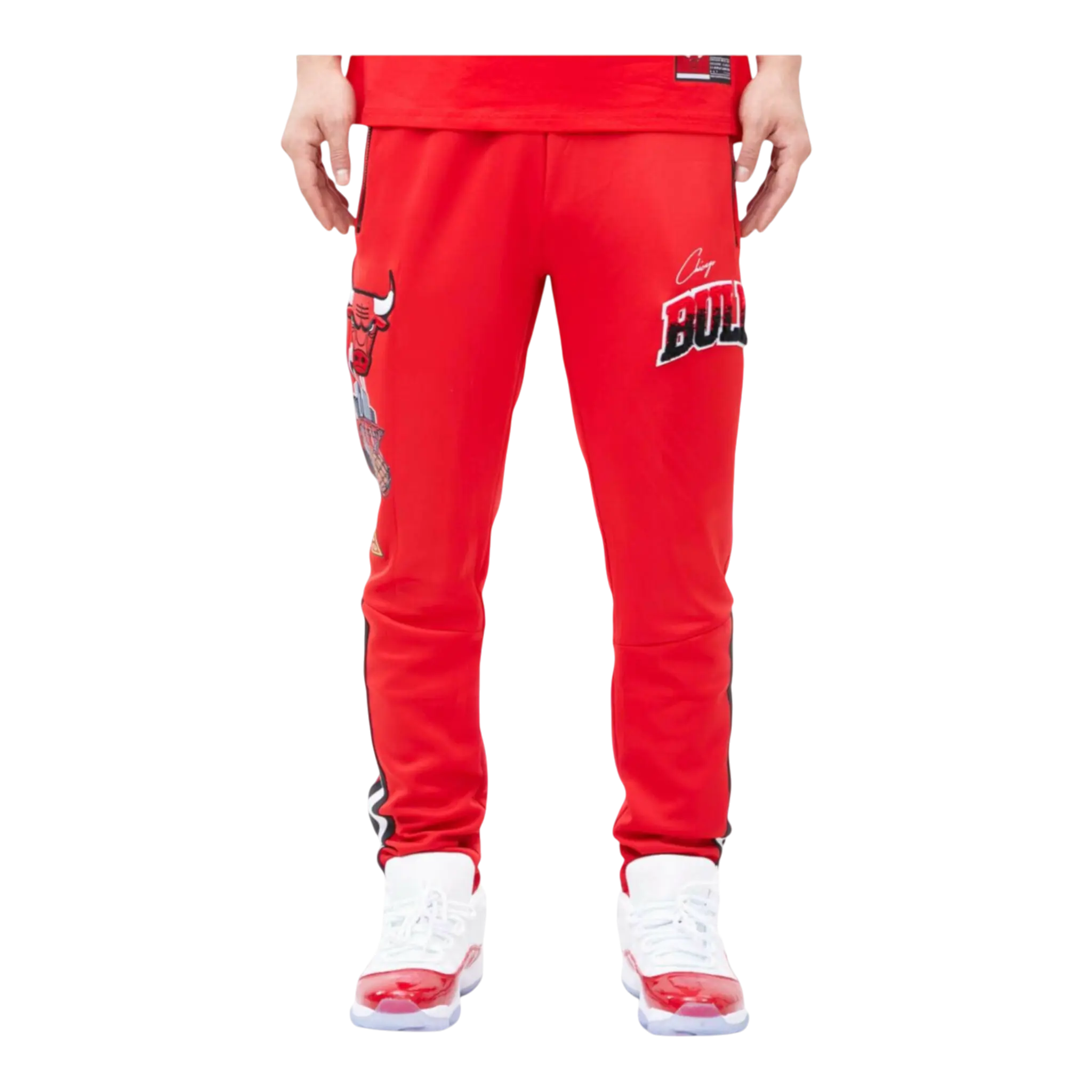 Pro Standard Chicago Bulls Home Town Men Track Pants Red 1