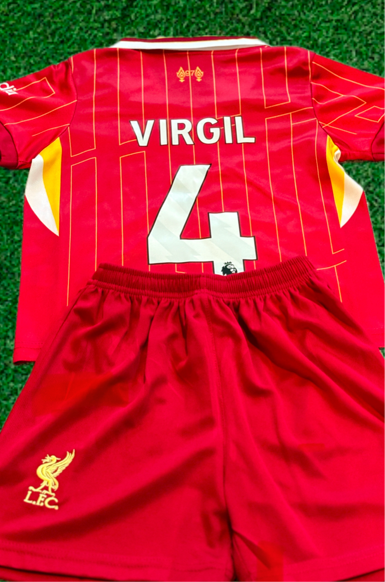 Virgil van Dijk Liverpool Kids Jersey Set Soccer Football Toddler Youth Tshirt 9
