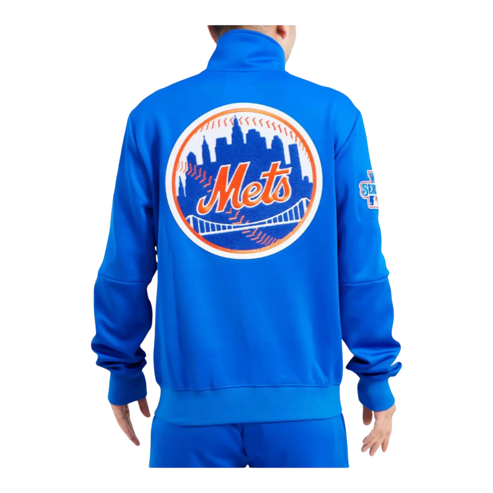Pro Standard New York Mets Home Town Men Track Jacket Royal Blue 2