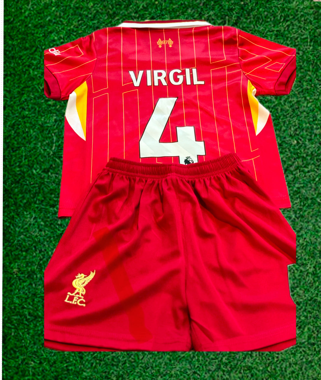 Virgil van Dijk Liverpool Kids Jersey Set Soccer Football Toddler Youth Tshirt 7