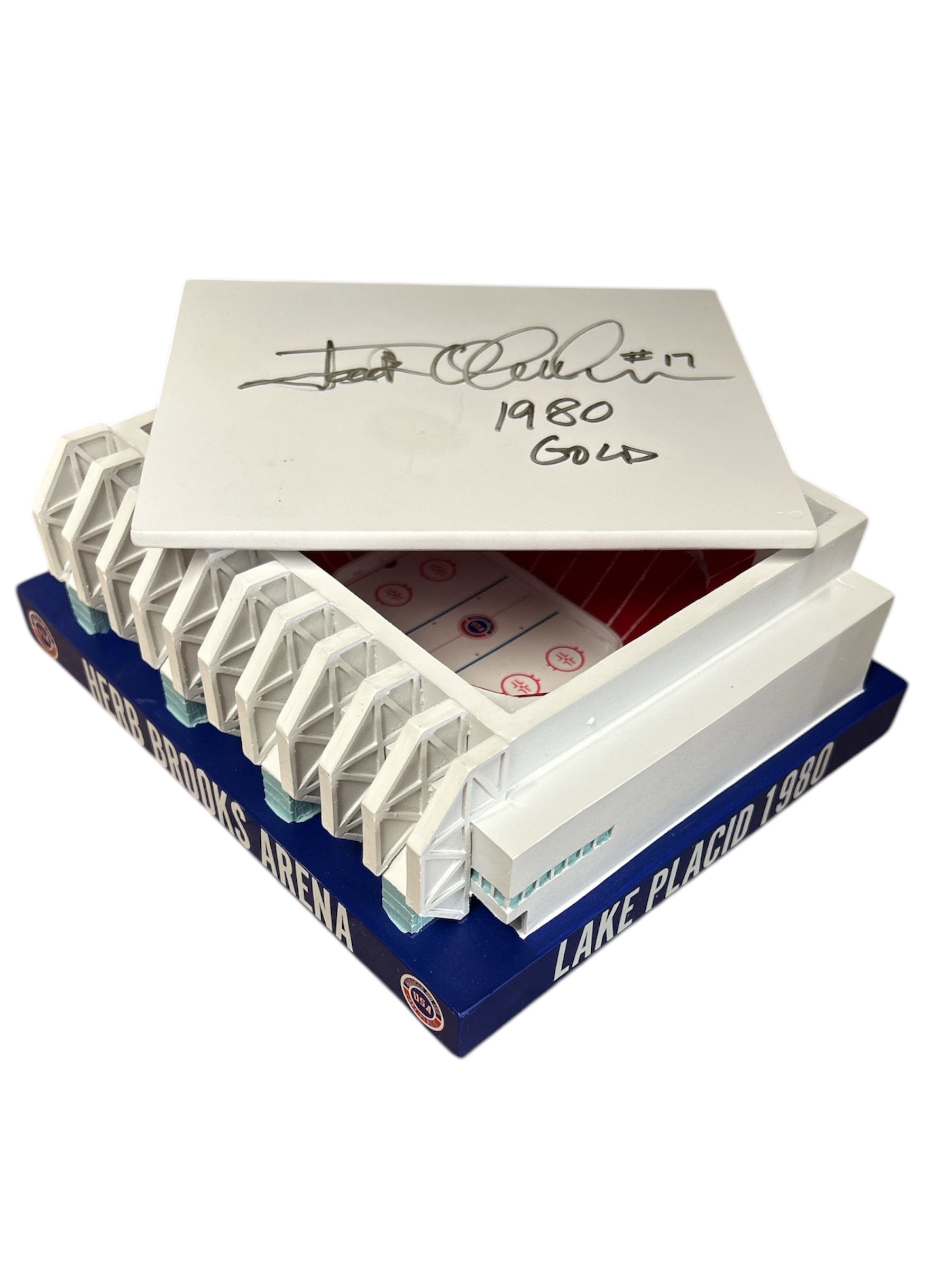 Jack O’callahan Signed 1980 Herb Brooks Arena Lake Placid - Miracle on Ice Scale Replica ceramic | Lowspport Gear 1