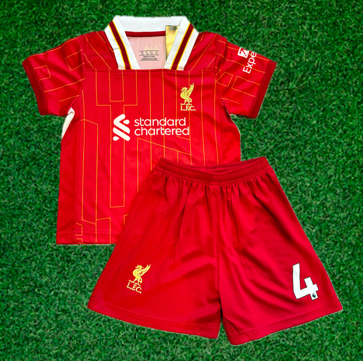 Virgil van Dijk Liverpool Kids Jersey Set Soccer Football Toddler Youth Tshirt 3