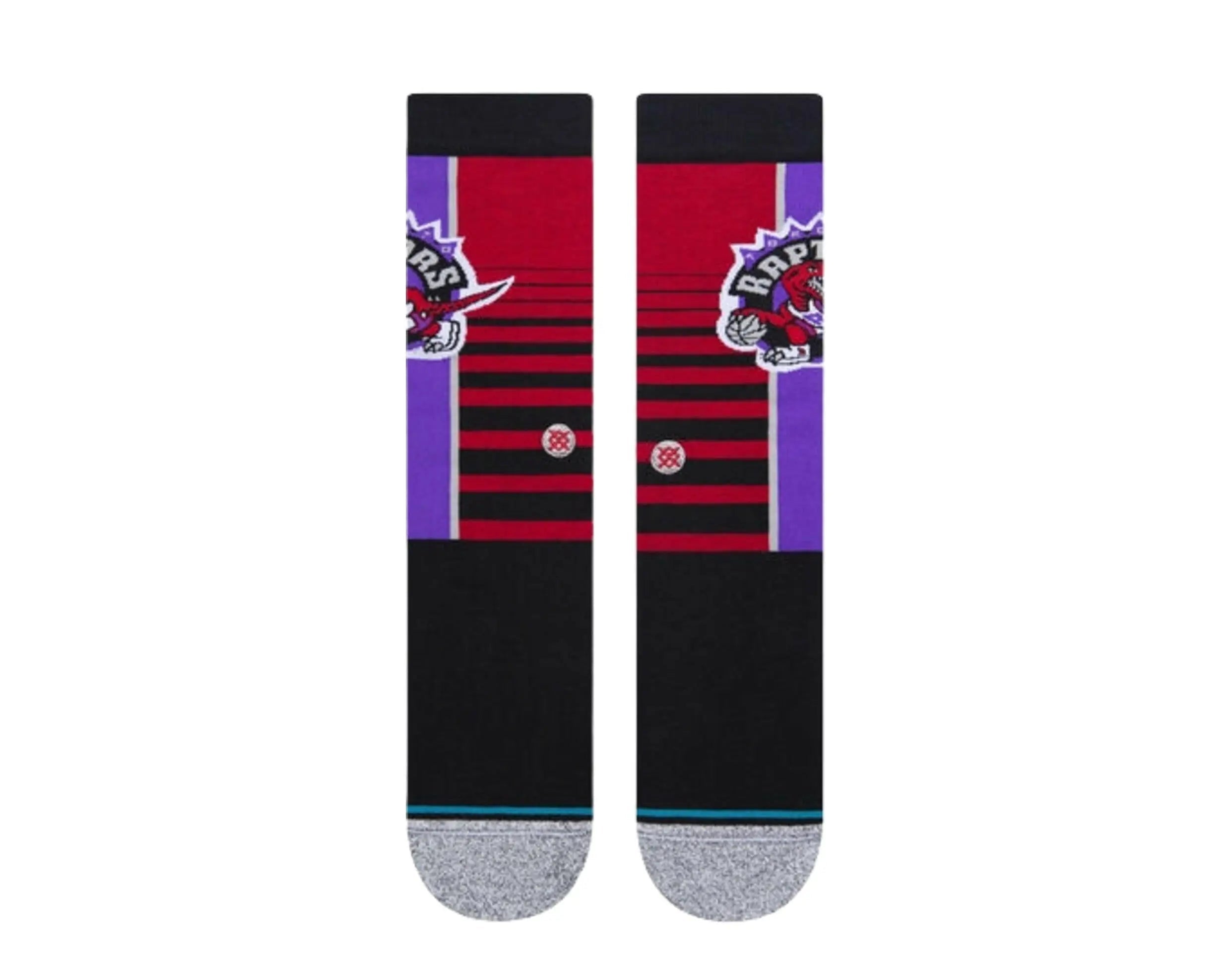 Stance Casual NBA Toronto Raptors Gradient Crew Socks Red 2