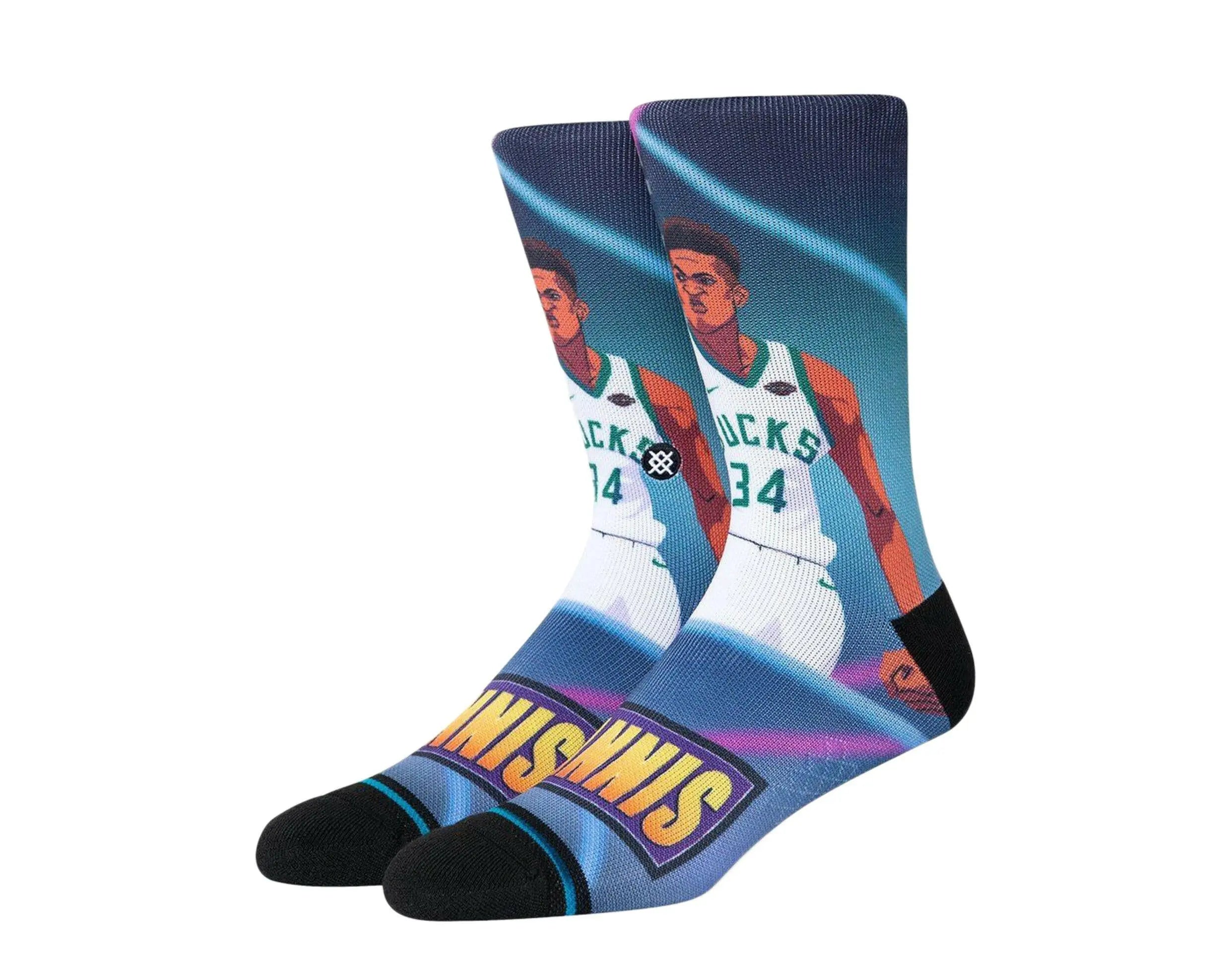 Stance Giannis Fast Break Men Crew Socks Multicolor 1