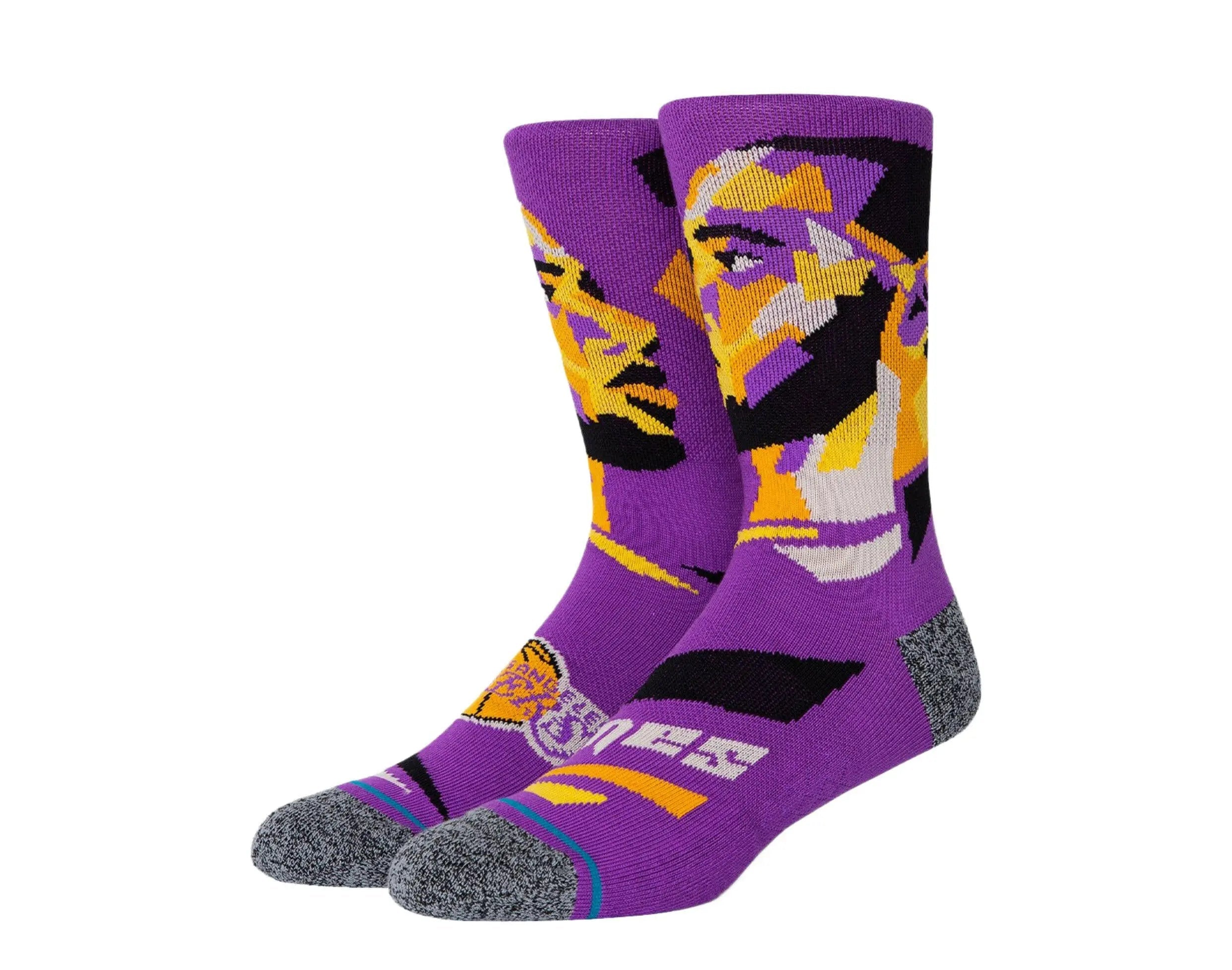 Stance Lebron James Profiler NBA Crew Socks Purple 1