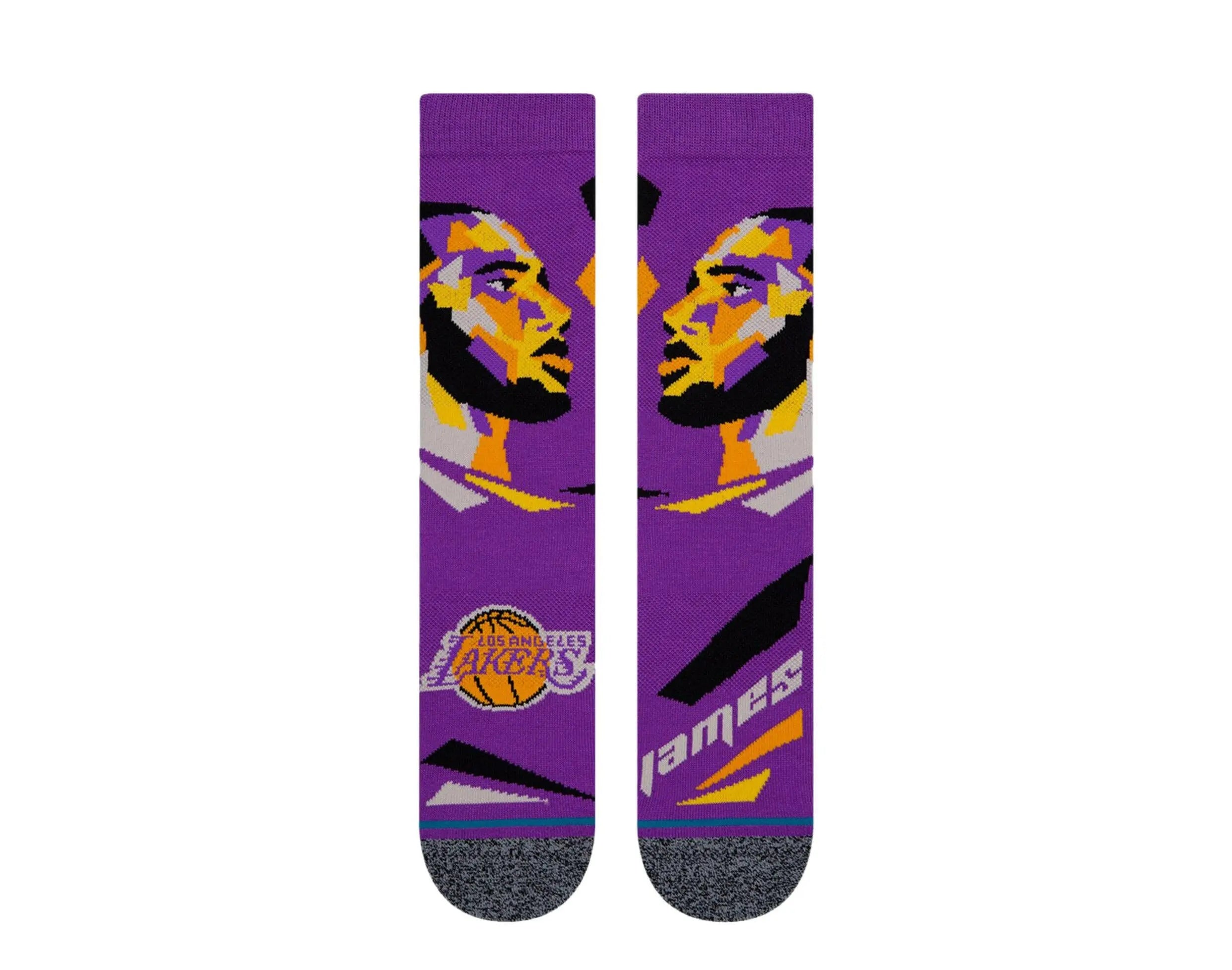 Stance Lebron James Profiler NBA Crew Socks Purple 2