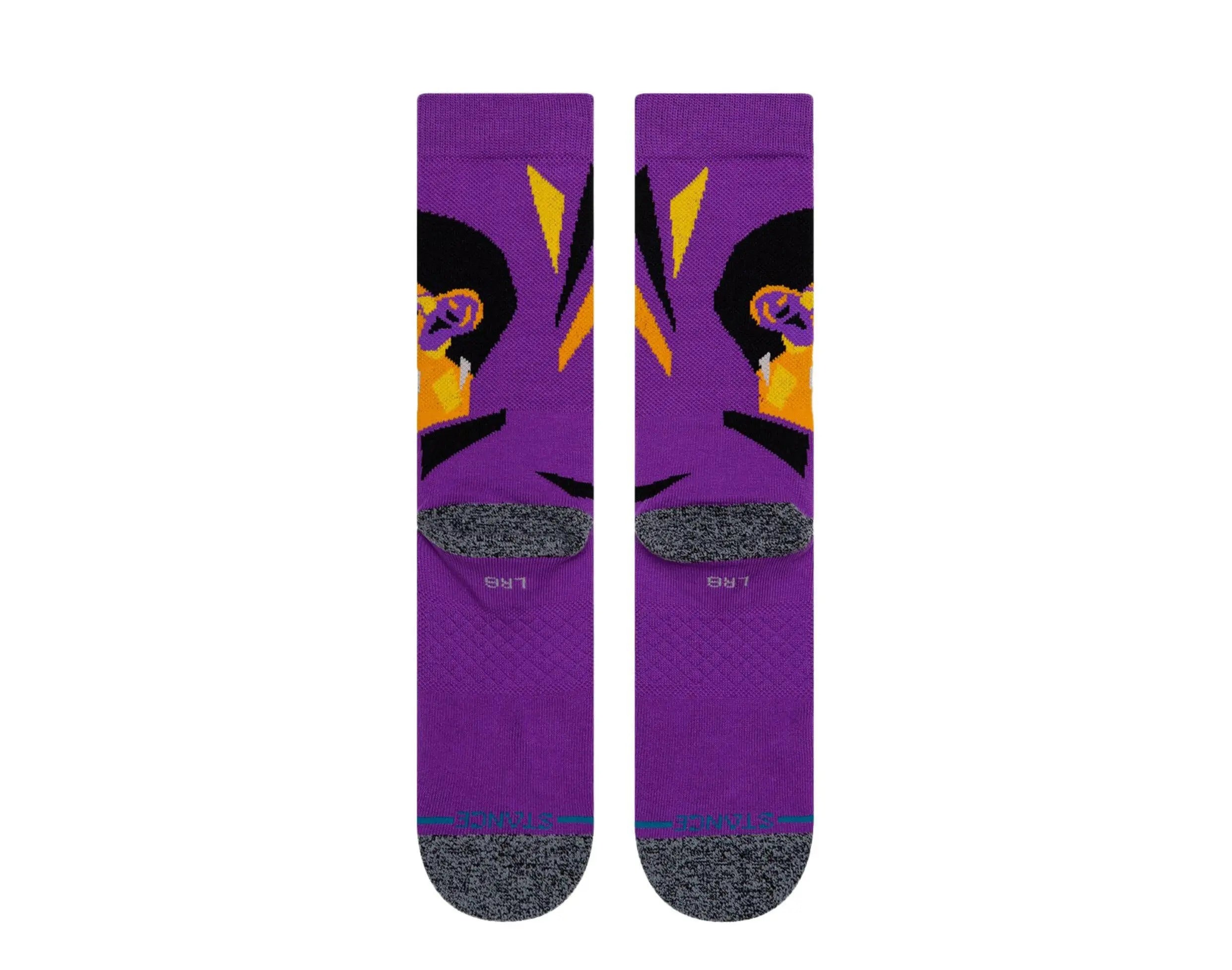 Stance Lebron James Profiler NBA Crew Socks Purple 3