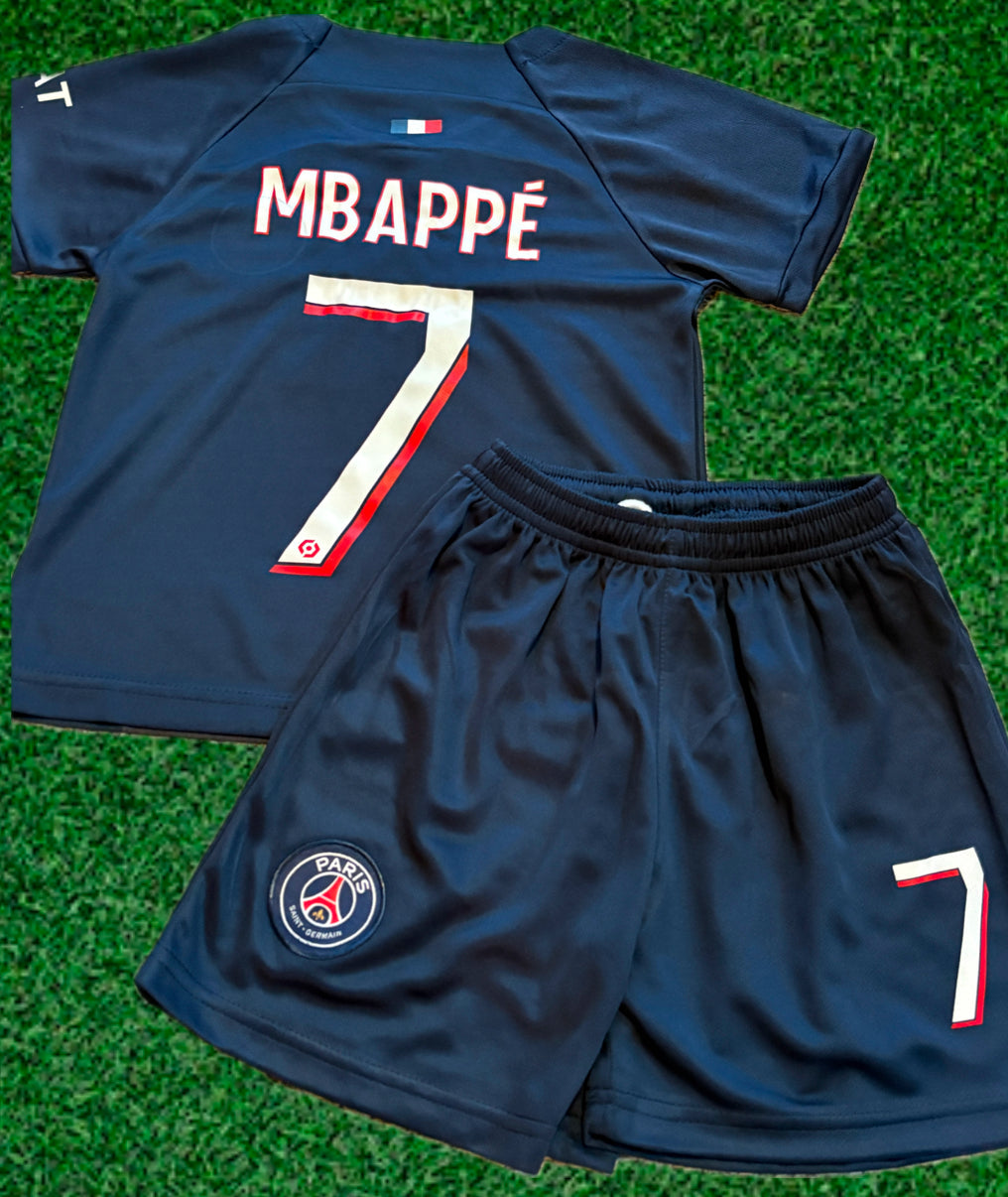 Kylian Mbappe PSG Soccer Jersey Toddler/Youth Soccer Jersey Kids Kit 4