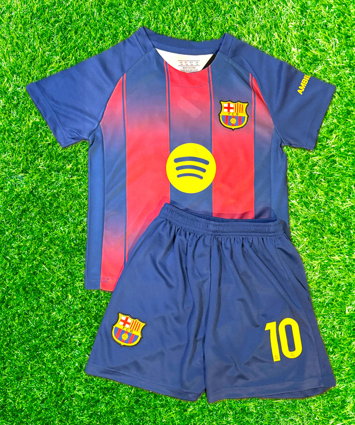 Lionel Messi Barcelona Soccer Jersey Kids Toddler & Youth Sizes 5