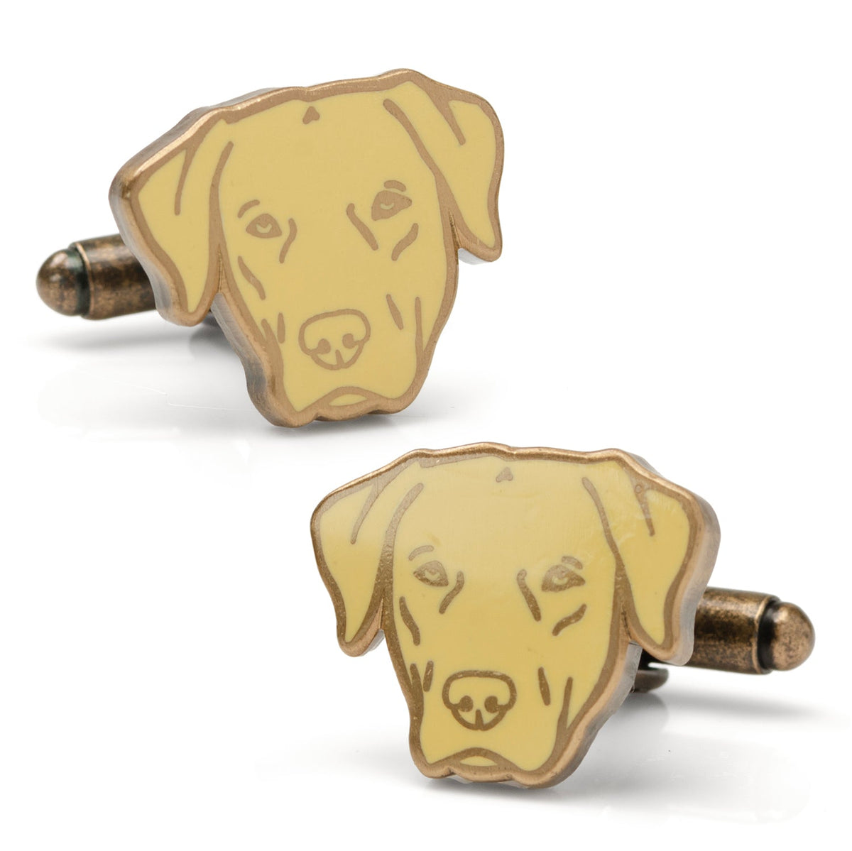 Yellow Labrador Cufflinks 1