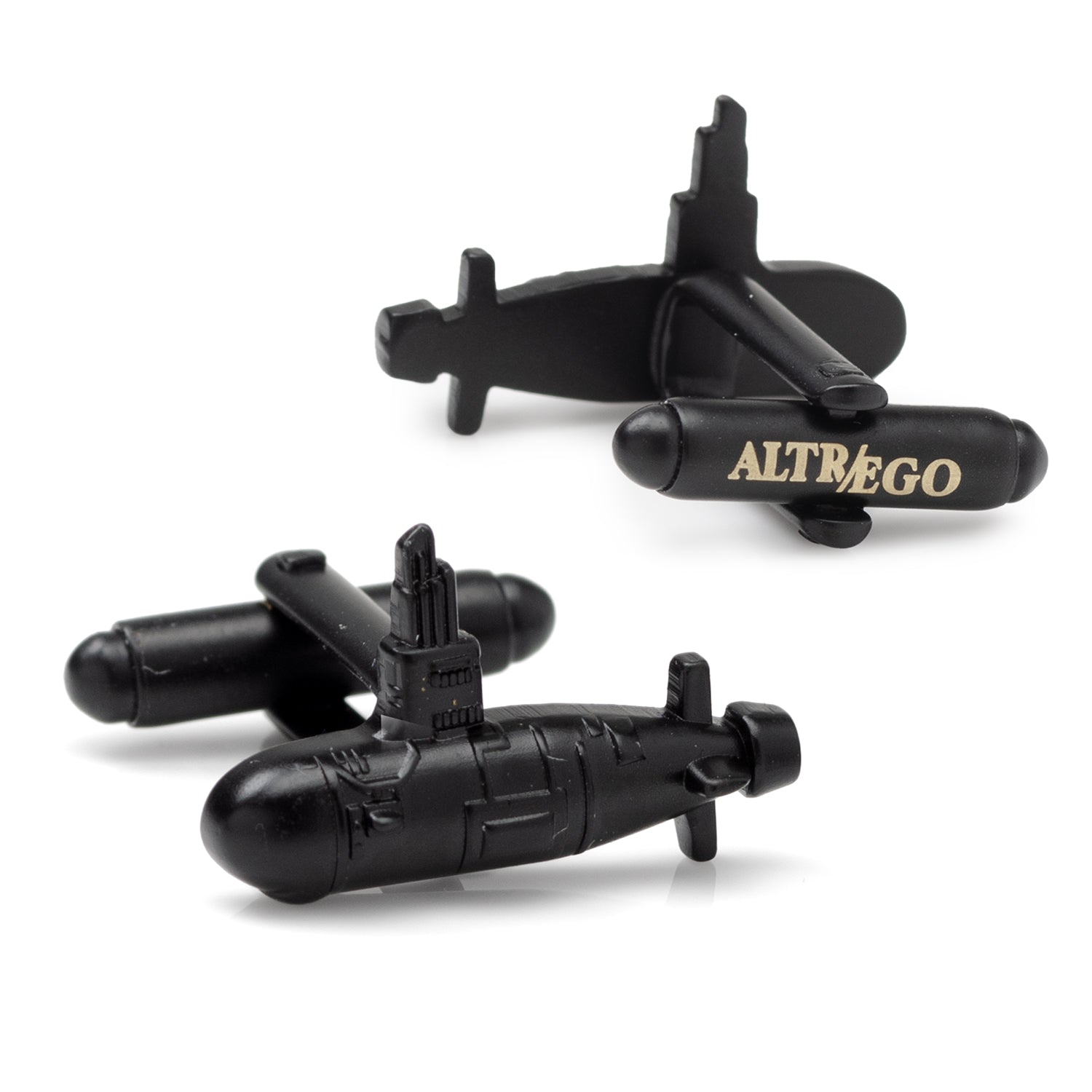 US Submarine Black 3D Cufflinks 3