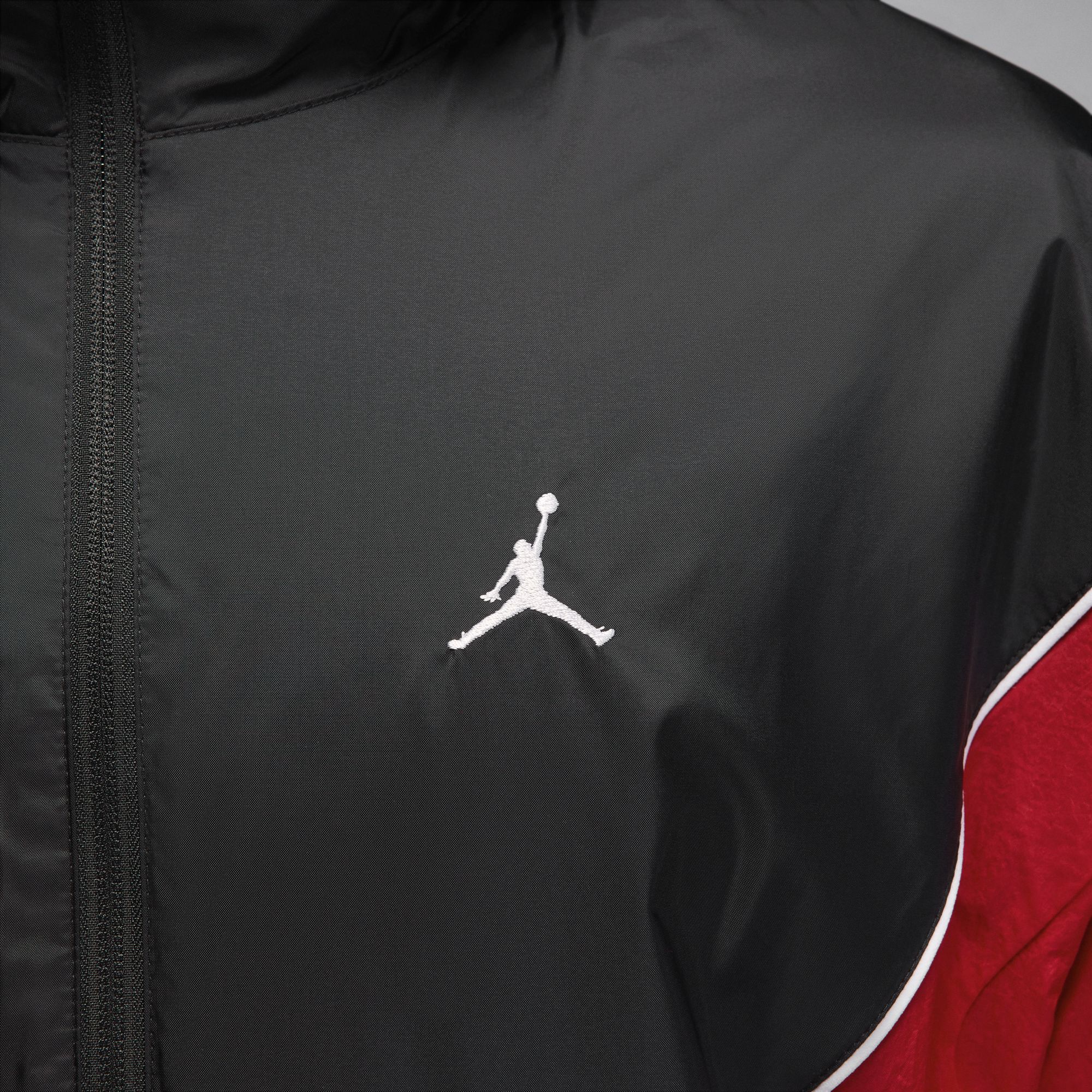 Air Jordan Mens Brooklyn Draft Jacket - Black/Red 6