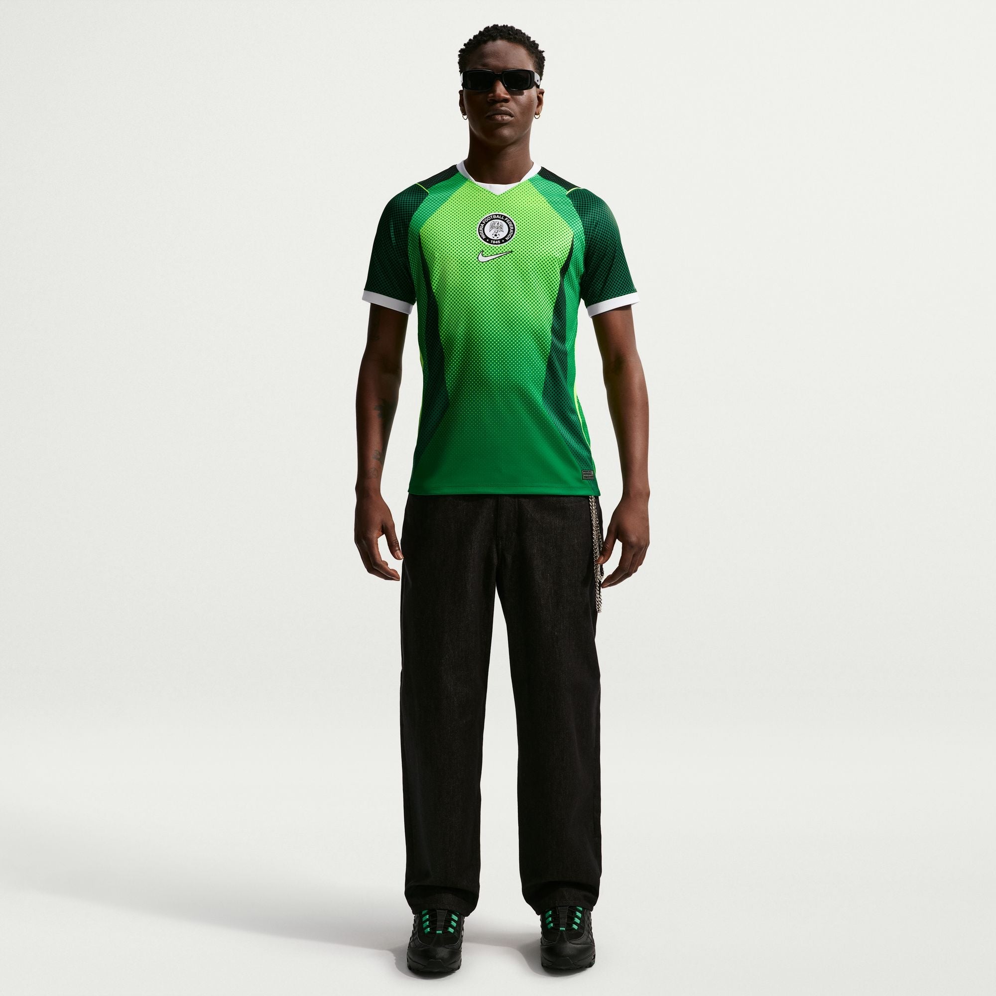 Nike Mens Nigeria 2026 Stadium Home Jersey - Pine Green 1