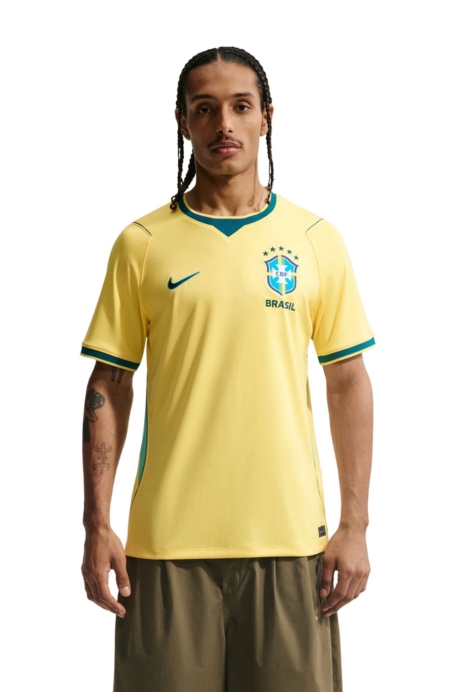 Nike Mens Brazil 2026 Home Jersey - Yellow 1