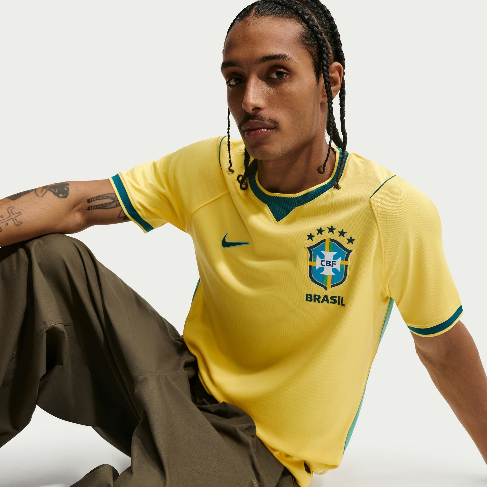 Nike Mens Brazil 2026 Home Jersey - Yellow 6