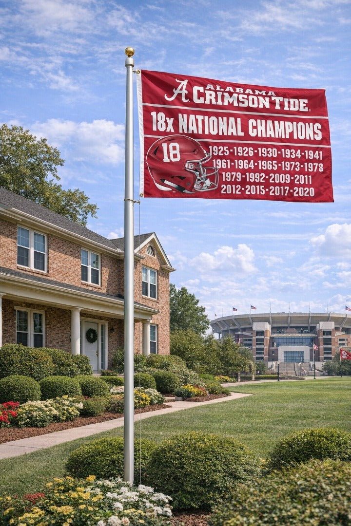 Alabama 18x National Champions 3x5 Flag