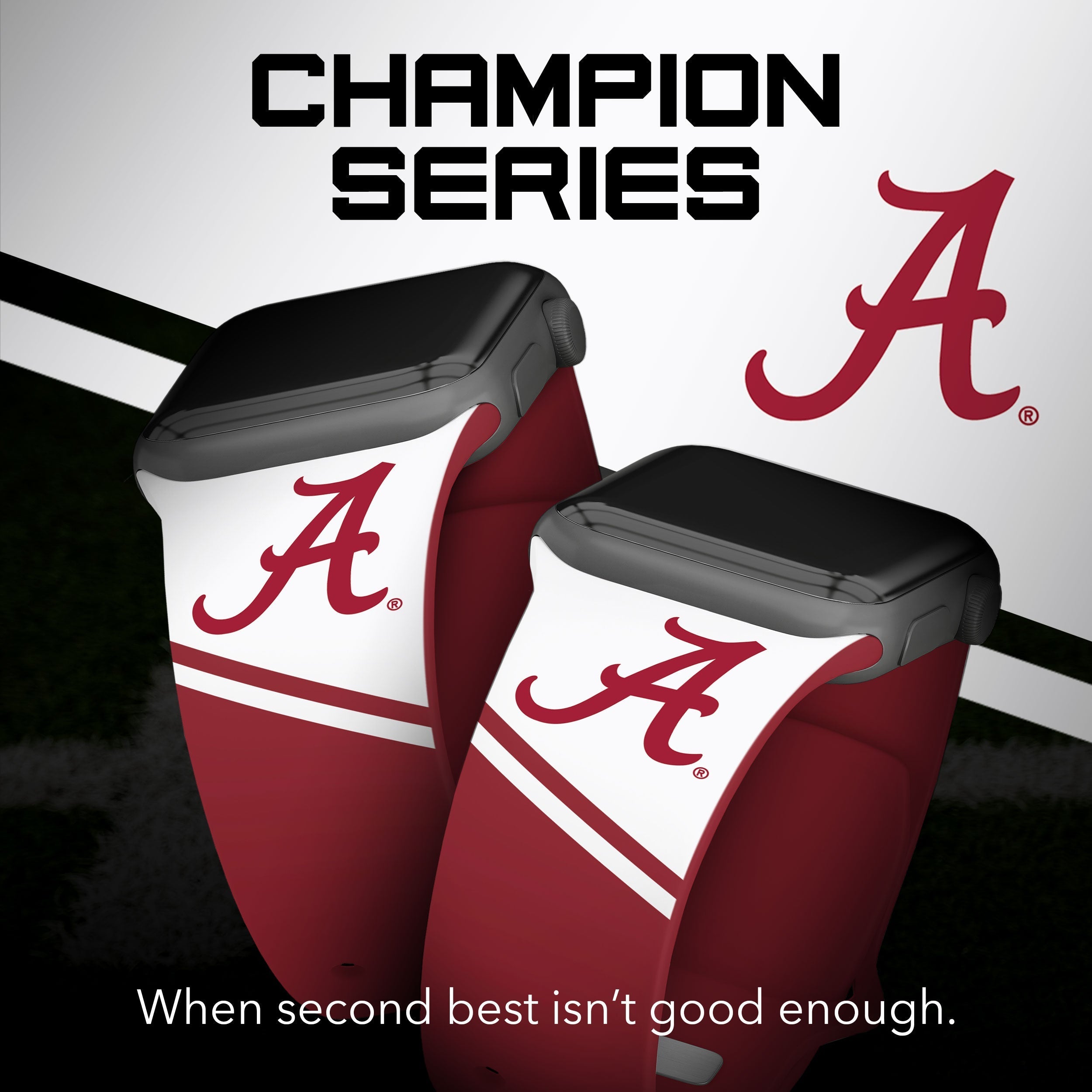 Alabama Crimson Tide HD Apple Watch Band 23