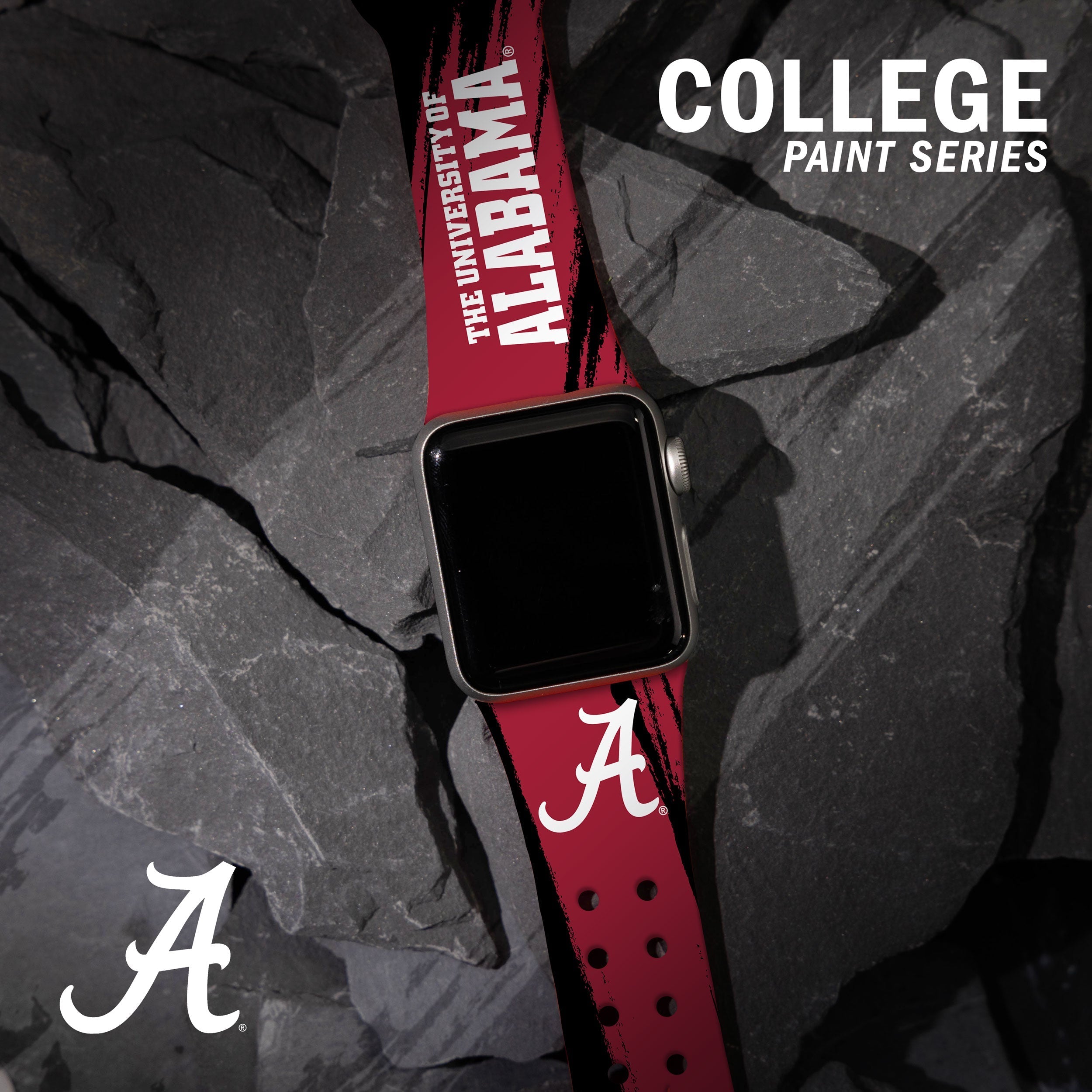 Alabama Crimson Tide HD Apple Watch Band 31