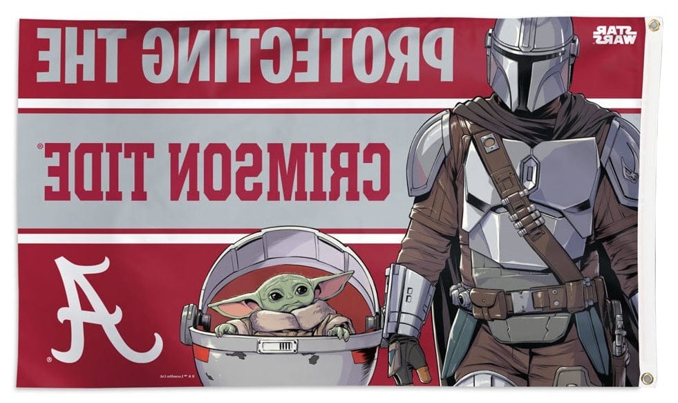 Alabama Crimson Tide Flag 3x5 Mandalorian Star Wars