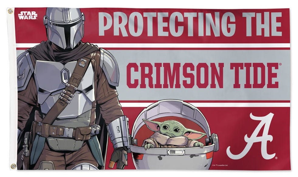 Alabama Crimson Tide Flag 3x5 Mandalorian Star Wars