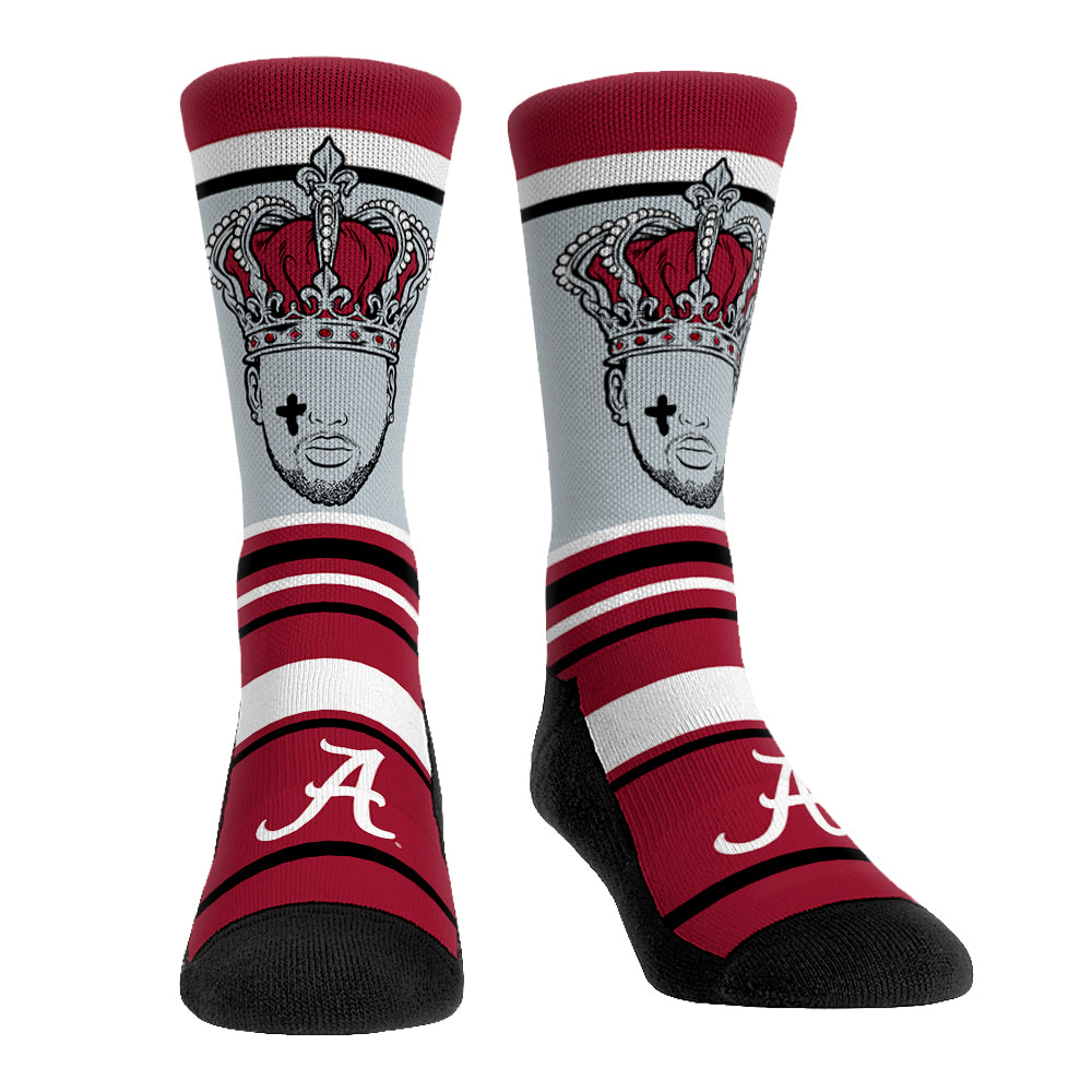 Derrick Henry - Alabama Crimson Tide  - Superstar Stripes | Rock 'Em Socks 1