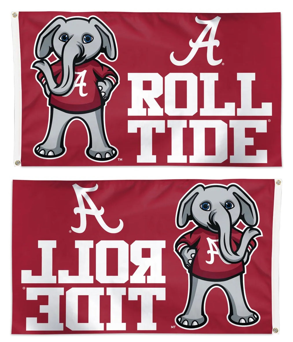 Alabama Mascot Roll Tide 3x5 Flag