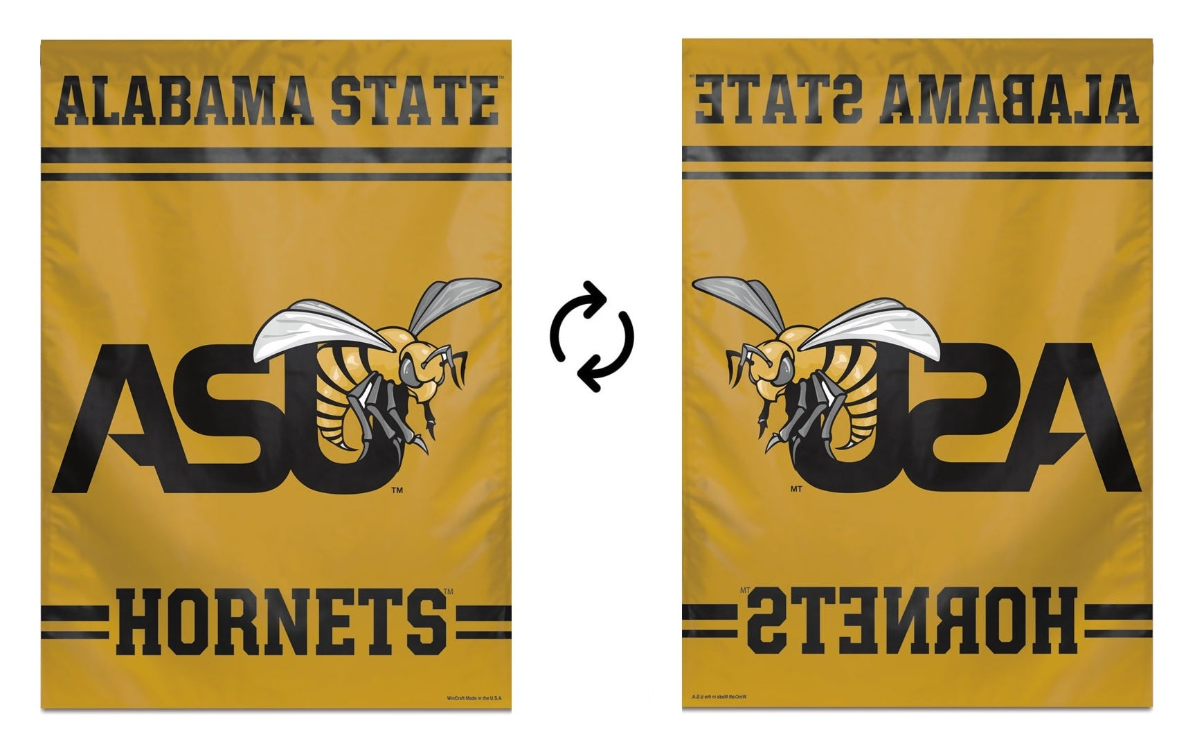 Alabama State Hornets Flag Vertical ASU Logo Banner
