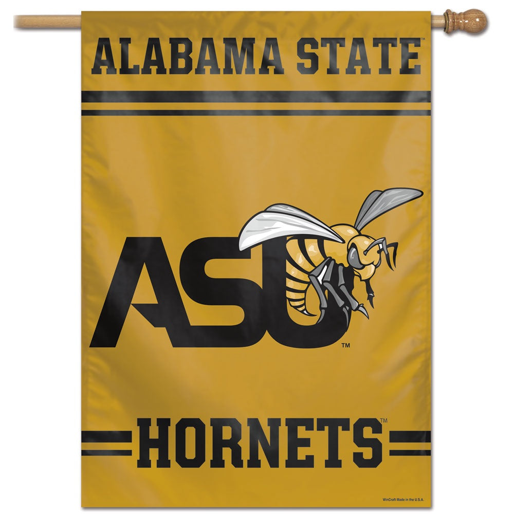 Alabama State Hornets Flag Vertical ASU Logo Banner