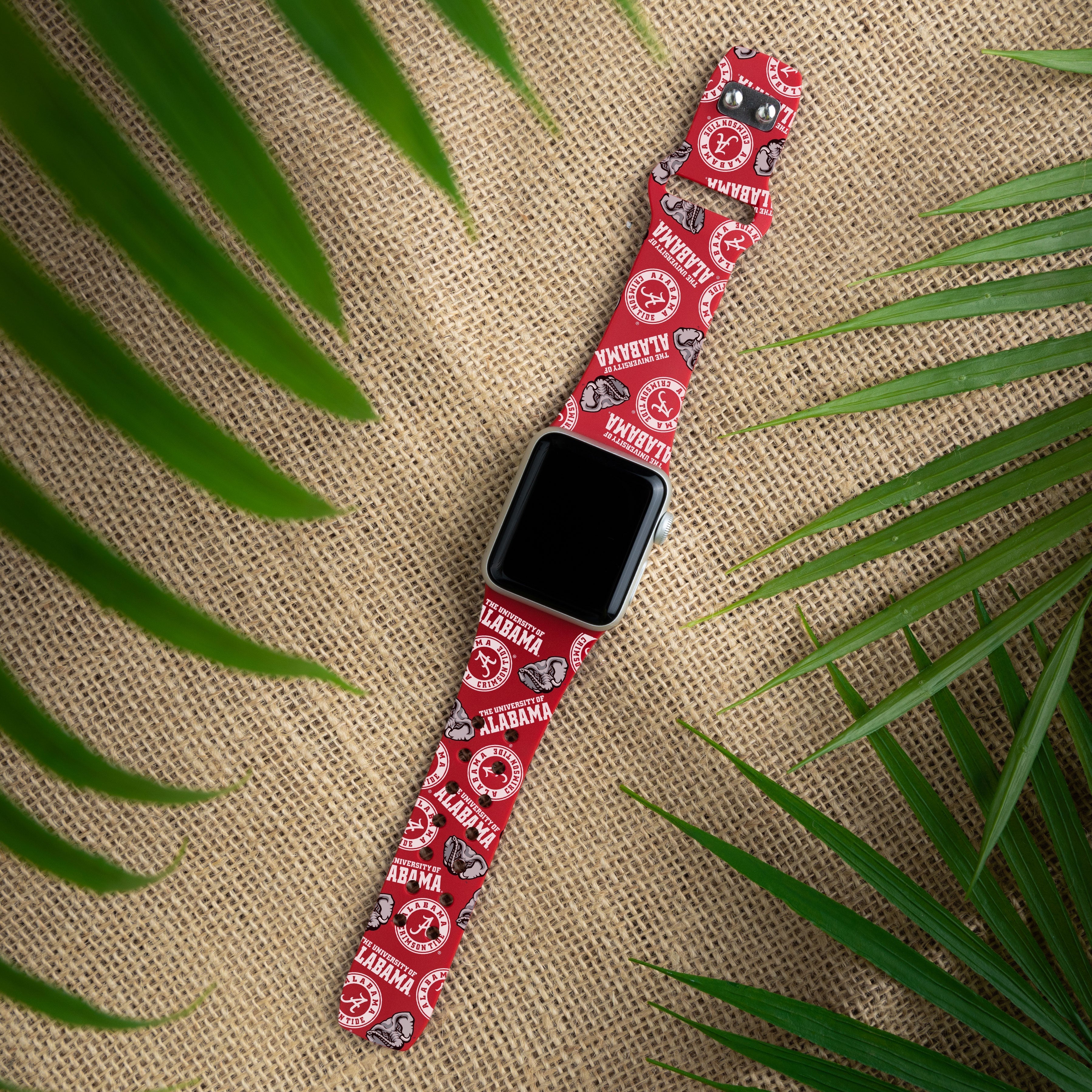 Alabama Crimson Tide HD Apple Watch Band 14