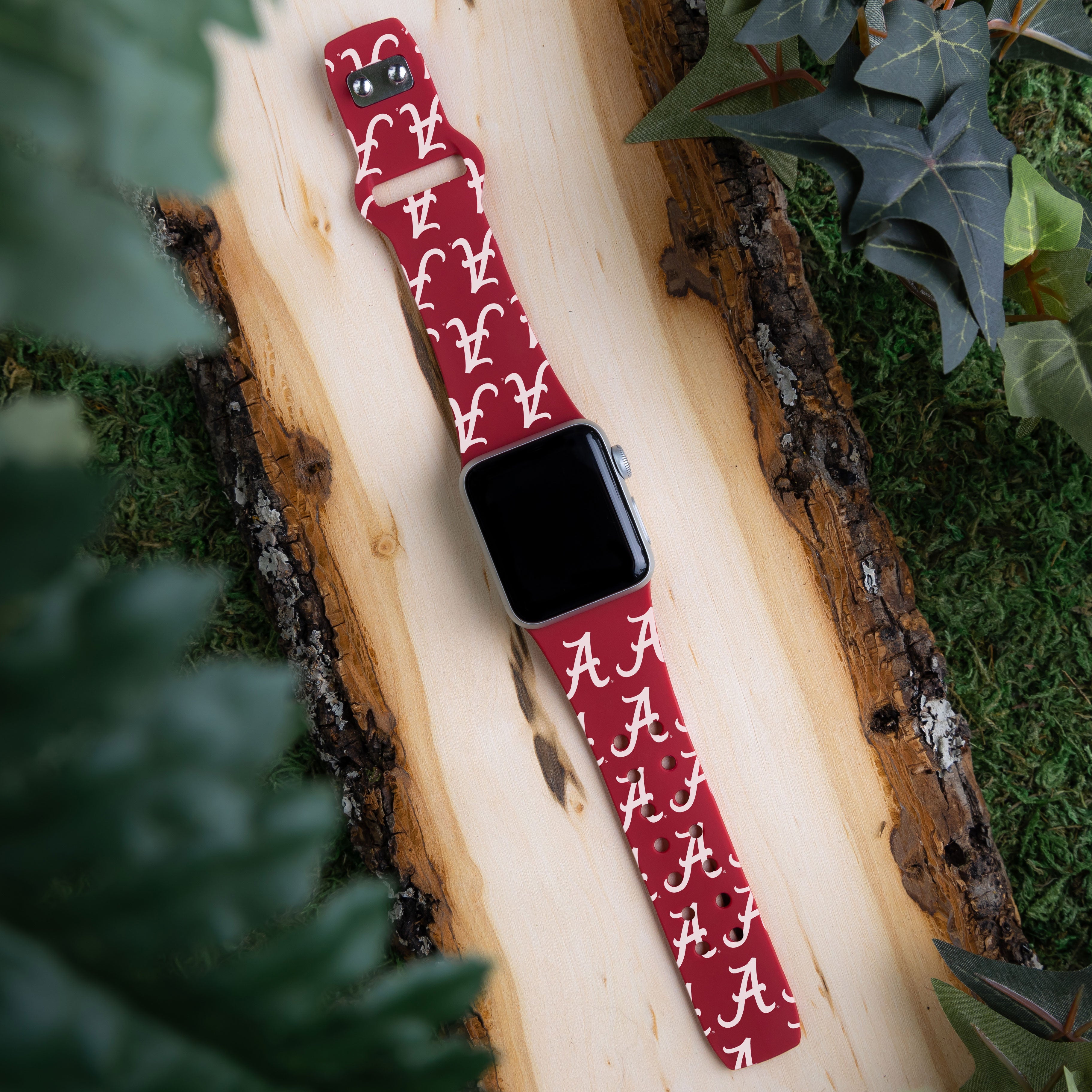 Alabama Crimson Tide HD Apple Watch Band 9
