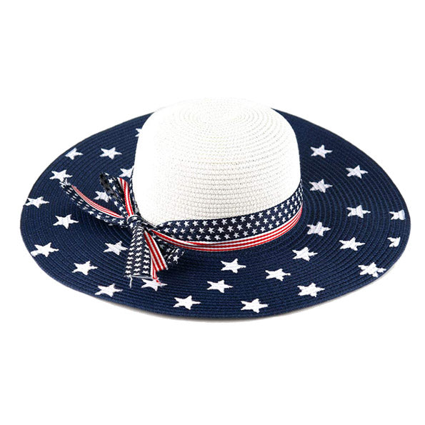 American Flag Floppy Sun Hat American Flag Floppy Straw Hat Beach Hat