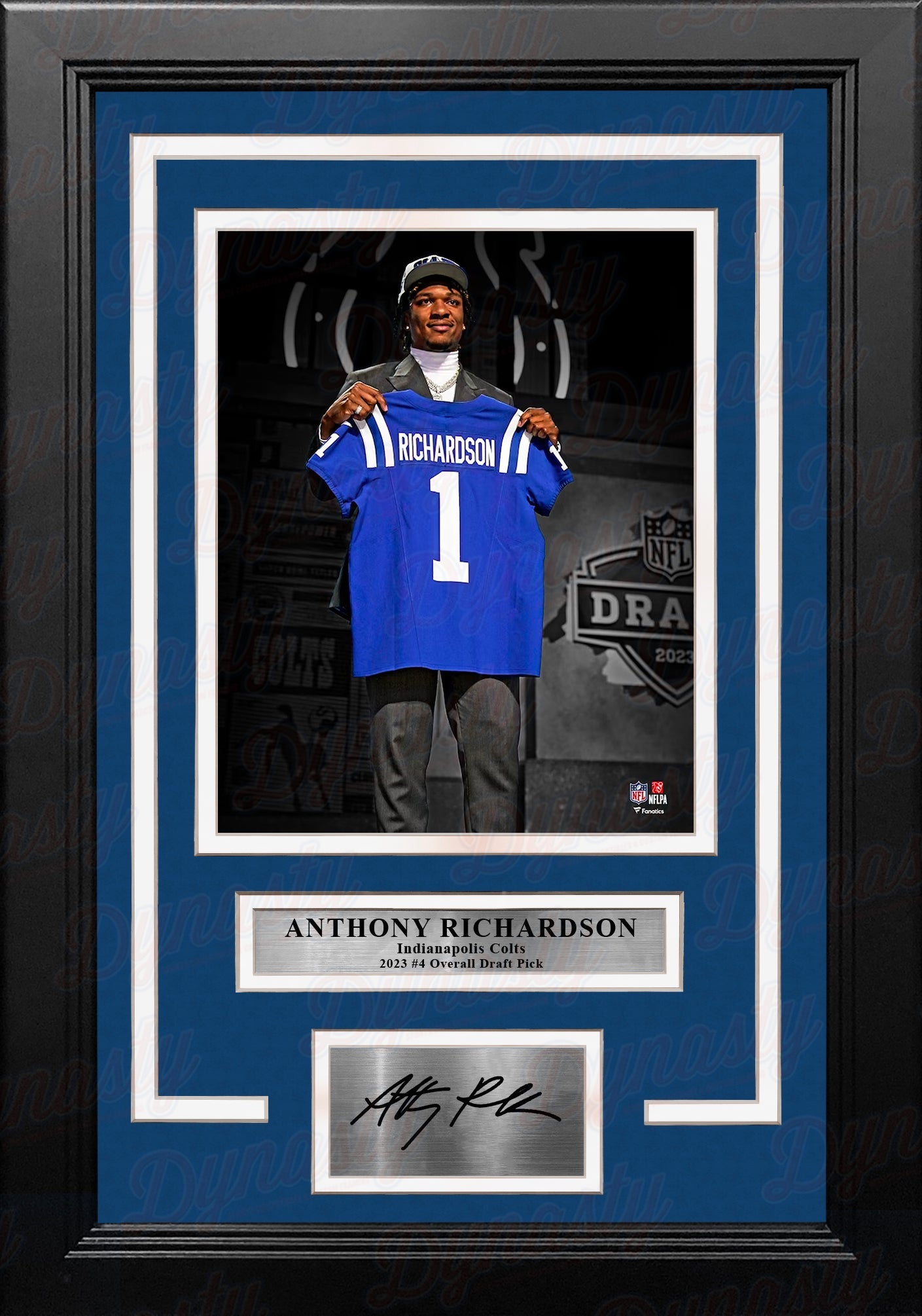 Anthony Richardson Indianapolis Colts 8" x 10" Framed Draft Football Photo with Engraved Autograph