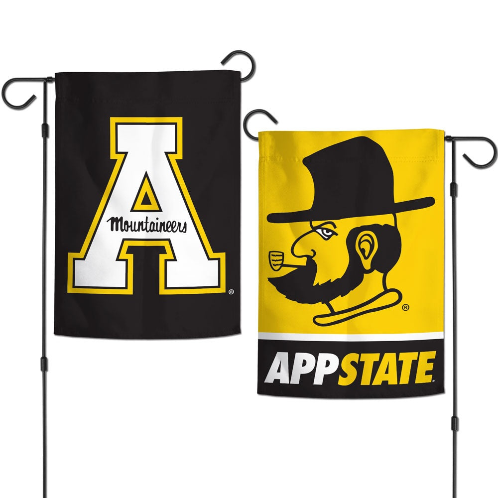 Appalachian State Garden Flag 2 Sided Double Logo
