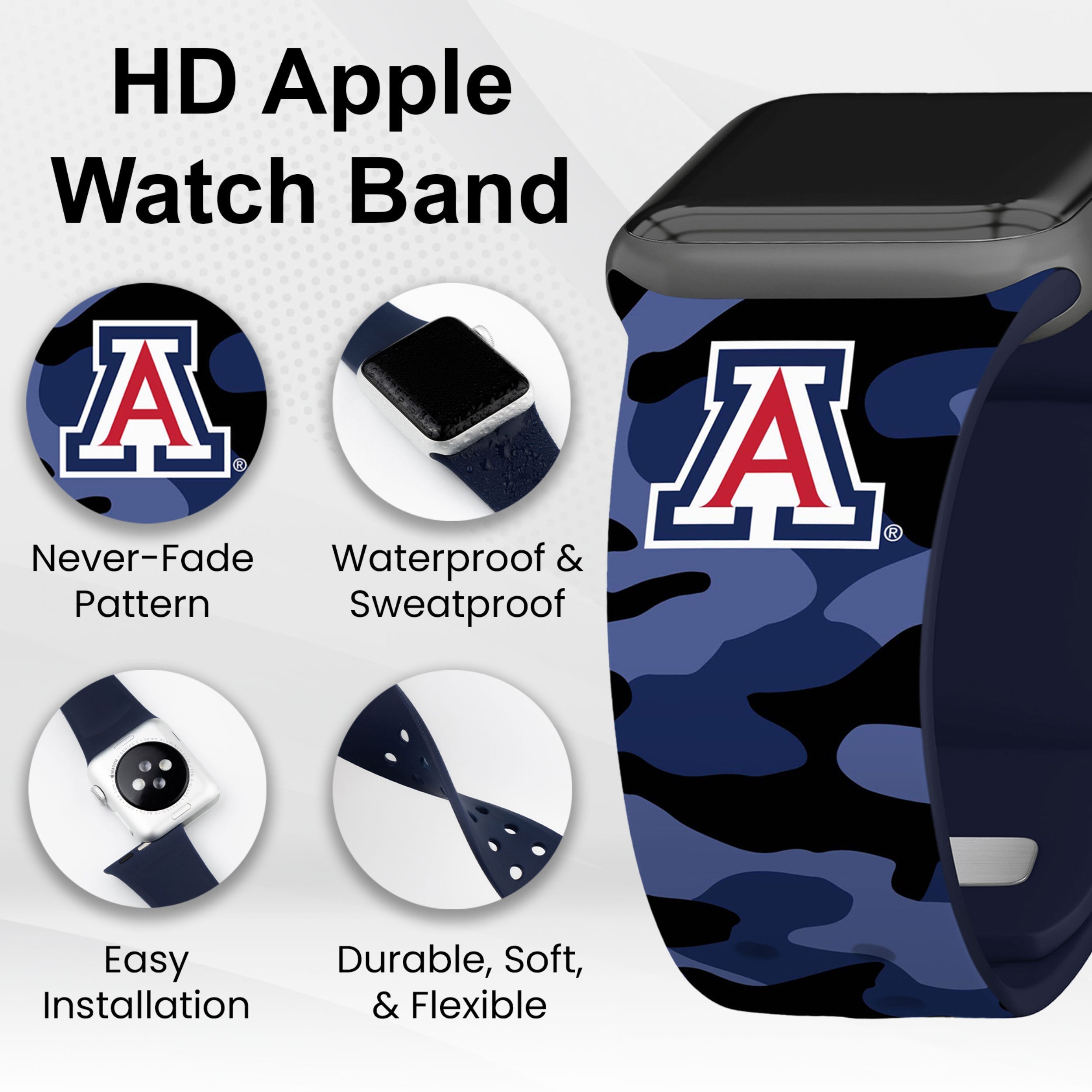 Arizona Wildcats HD Apple Watch Band 27