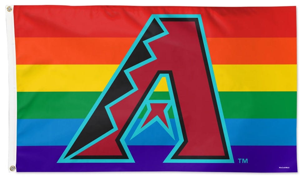 Arizona Diamondbacks Flag 3x5 Rainbow Pride